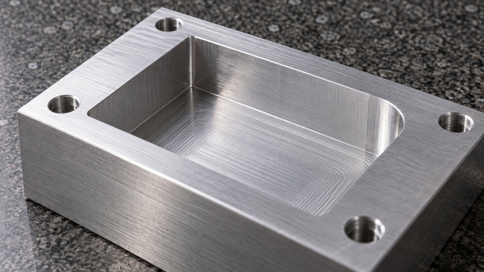 Close-up of a CNC-milled aluminum pocket corner illustrating cnc machining design mistakes cost impact