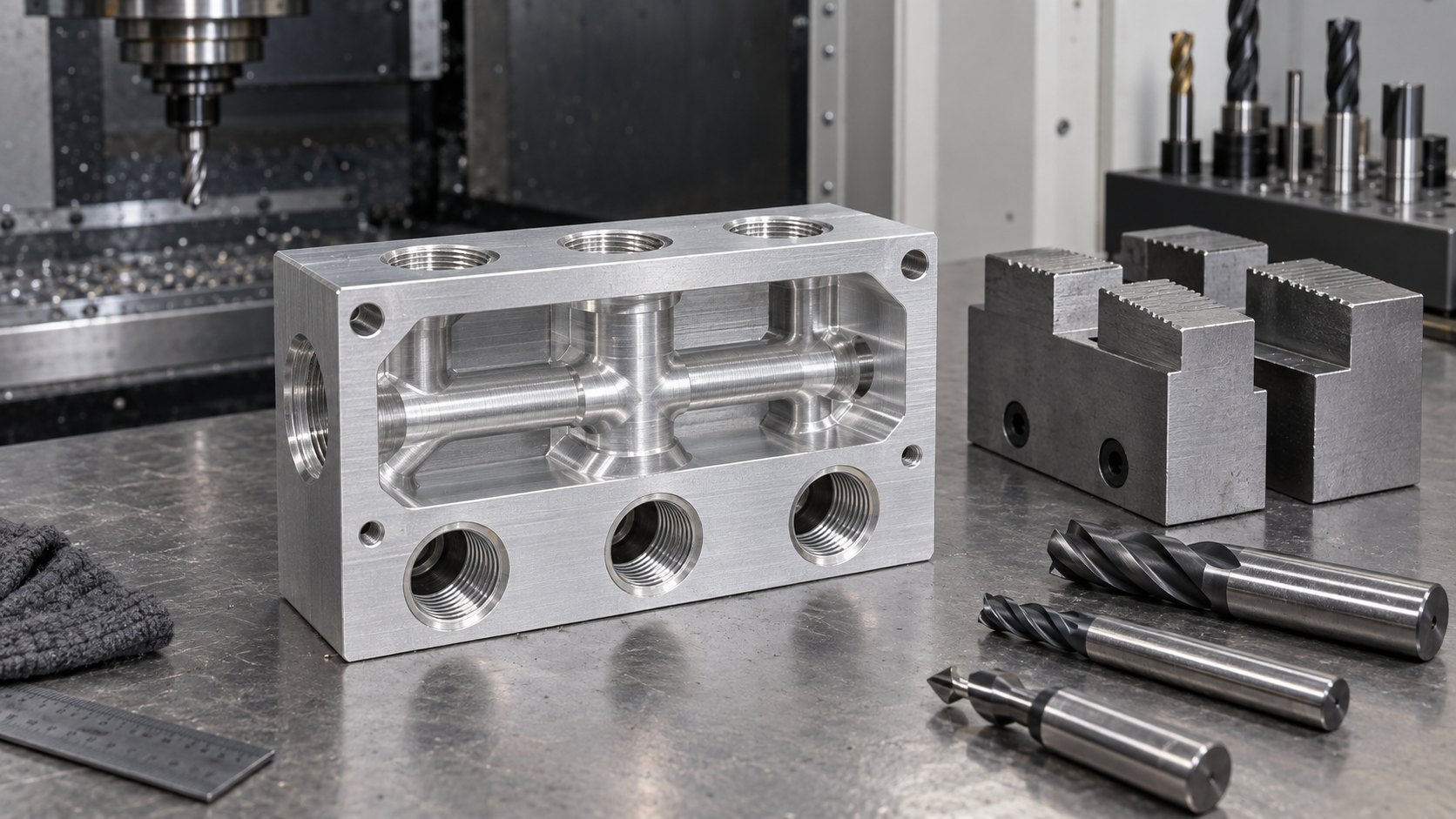 CNC quote lead time for a machined aluminum manifold