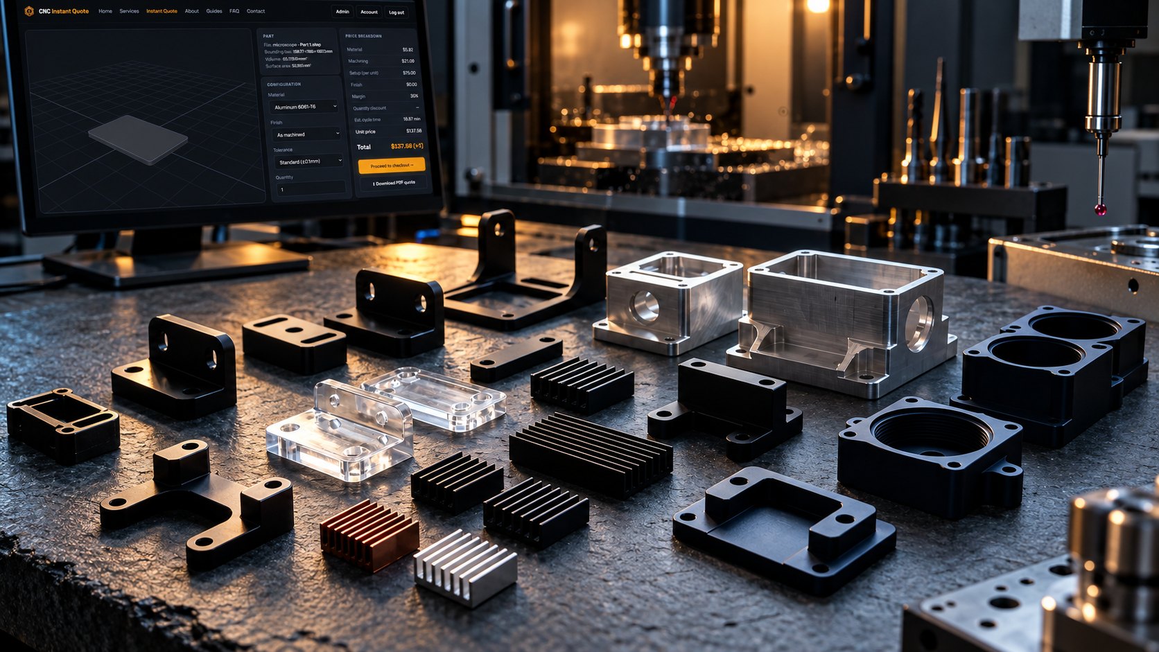 Machined CNC components for thread milling versus tapping process selection