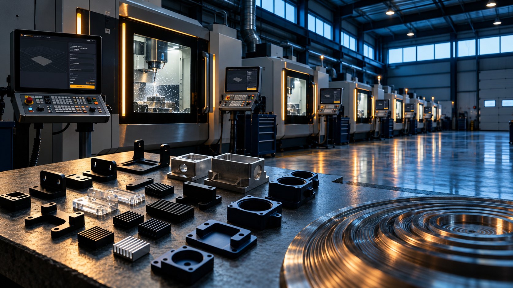 CNC machining workshop for engineering-driven instant quotes
